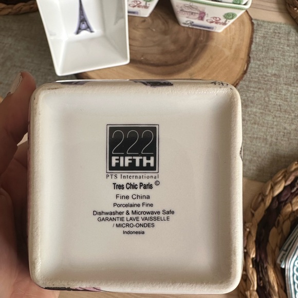 222 Fifth Fine China Appetizer Bowls - set of 8 - Picture 7 of 7